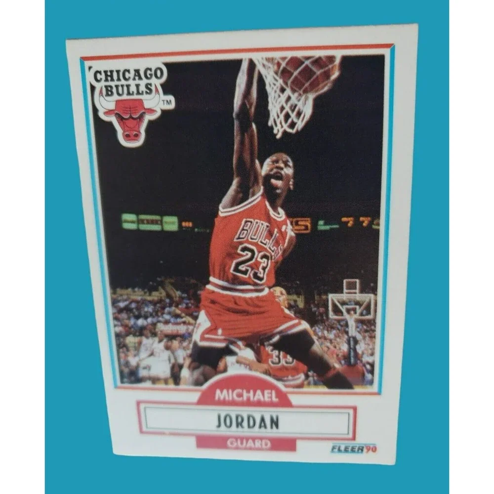 2X MICHAEL JORDAN NBA Hoops 89 AllStar Game #21 & 90-91 Fleer #26 Chicago Bulls